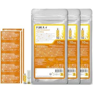 FORA Totale cholesterol teststrips (TCH) / 10 stuks *3