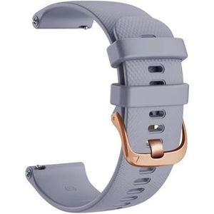 KAPPDE 18 20 22 mm slimme horloge officiële riemen voor Garmin Venu 2 siliconen polsbandriem voor Garmin Venu 2S SQ armband horlogeband (kleur: grijs, maat: 18 voor Garmin Venu 2S)
