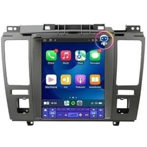 Android autoradio compatibel met Nissan Tiida C11 2004-2013 multimediaspeler navigatie Tesla-stijl CarPlay(S4-Fan-MIC-(Carplay))