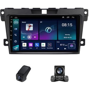 Android 14 Autoradio geldt voor Mazda CX7 CX-7 CX 7 ER 2009-2012 Autoradio 2 Din Carplay Android Auto 9 Inch Touchscreen met GPS-navigatie WiFi FM-radio Camera ADAS DVR 1080P-Video(X2)