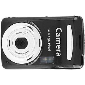 2.4""LCD-scherm Ultradunne digitale camera HD 16MP 720P 30FPS 4X zoom, mini-buitencamera Nachtzichtinterface USB2.0 Digitale camera voor strandcamping Camcorder Camera Video (ZWART)