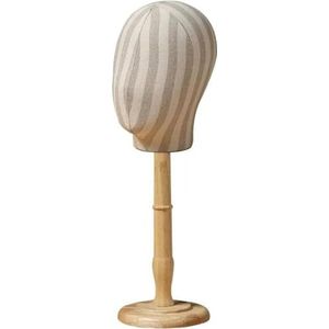 Manikin Head Linen Cloth Female Mannequin Head,Hat Scarf Video Glasses Promo Display Plastic Manikin Head,Metal Bracket,C