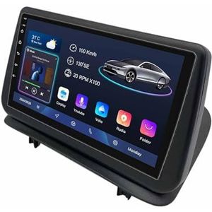 Android 14 9 Inch Touchscreen Autoradio 2 Din voor Renault Clio 3 2006-2019 met CarPlay & Android Auto Stuurbediening GPS Navigatie AHD Backup Camera Bluetooth (YS10 (2+32G))