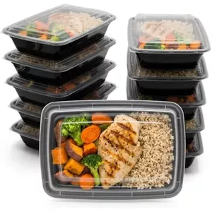 Kabalo 10 Pack Premium 3 Compartiment Stapelbare Magnetron Herbruikbare Lunchbox Voedsel Container Maaltijd Prep Bereiding Dozen