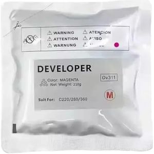 hJNGdU 1 x Powder DV311, compatibel met DV311, compatibel met C220, C280, C360, 210 g, per zak, 4 kleuren (M-210 g)