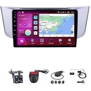 Android Double Din Car Stereo 9 Inch Touchscreen Autoradio Autotoebehoren Multimedia Stuurwielbediening met Navigatie Plug And Play Voor Lexus RX300 RX330 RX350 RX400H 2003-2009 (Size : M100S WIFI