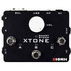 XSONIC Xtone mobiele audio-interface met ultralage latentie, 192KHz bemonsteringsfrequentie, 108dB dynamisch bereik, pure gitaaringang, 3 uitgangspoorten, expressiepedaalingang, iOS, Windows, Mac