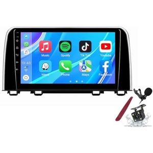 Android 14 Autoradio Sat Navi voor H-onda CRV (2016-2018) 9 Inch Touchscreen Multimedia Speler met Draadloze Carplay GPS Navigatie FM RDS Bluetooth 5G-WiFi SWC DSP,M500s