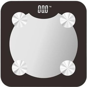 Weegschaal Weegschalen For Lichaamsgewicht Lichaamsvetweegschaal Digitale Badkamerweegschaal Personenweegschaal(Black)