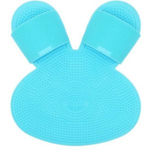 Siliconen voetenscrubber voor onder de douche, Siliconen bad- en douchevoetenreiniger met zuignappen, veelkleurig(Blue)