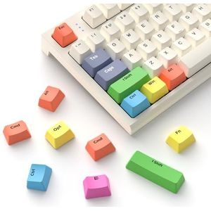 MAMBASNAKE PBT rainbow zeer belangrijke kap, 13 zeer belangrijke aangepaste OEM Contour-dye sublimatie zeer belangrijke mechanische speltoetsenbord, compatibel met MX structurele schakelaars