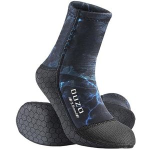 WYYHAA Sport Neopreen Water Sokken, 3mm Strand Volleybal Zand Voetbal Wetsuit Sokken, Elastische Anti Slip Slijtvast, Camouflage blauw, M
