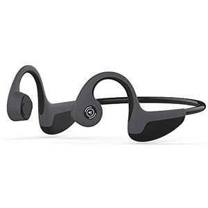 Beengeleiding Hoofdtelefoon Bluetooth Draadloze Titanium HiFi Stereo met Microfoon voor Running Rijden Fietsen Waterdichte Open Oor Sport Headsets voor Android (Zwart)