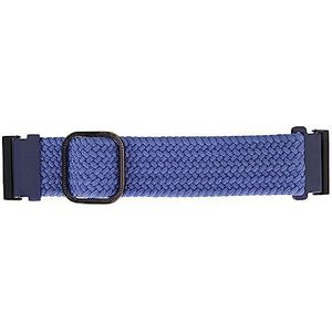 Horlogeband, 24 Mm Ademende Elastische Sporthorlogeband voor Heren (Donkerblauw)