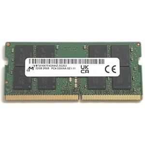 Micron SODIMM 32GB DDR4 3200 PC4 25600 2Rx8 MTA16ATF4G64HZ-3G2 Laptop Notebook RAM Geheugen voor Dell HP Lenovo en andere systemen