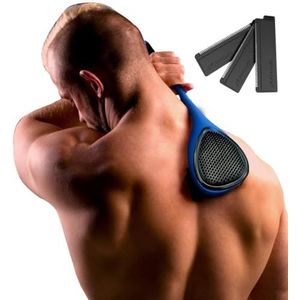 BakBlade 2.0 Elite Scheerapparaat voor Mannen - Doe-Het-Zelf Rugscheren met Veiligheidsmesjes, Ergonomische Handgreep, Nat of Droog Scheren + Extra Mesjes