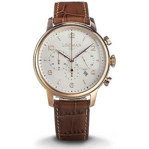 Herenhorloge chronograaf Locman 1960 trendy artikelnummer 0254R05R-RRAVRG2PN, Armband