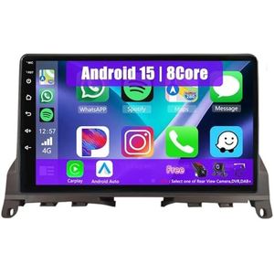 Android Radio voor Benz C-class 3 W204 2006-2011, 9 inch Touchscreen Autoradio met Wireless CarPlay Android Auto Bluetooth WIFI(Brown,4Core(1+32GB))
