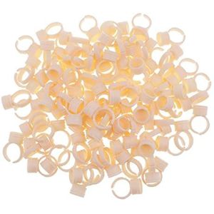 Lot 100 Stuks Siliconen Pigment Ringen Tattoo Inkt Cups Make-up Ring Lijm Houder M