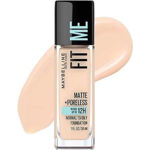 MAYBELLINE - Fit Me Matte + Poreless Foundation 112 Natural Ivory - 1 fl. oz. (30 ml)