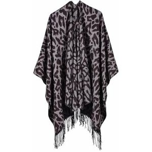 UBOHUZ Winter Mode Poncho Vrouwen Capes Sjaal Dames Sjaals Warme Sjaals Wraps Vrouw Poncho's Voor Lente Herfst Winter, Koffie02, One size