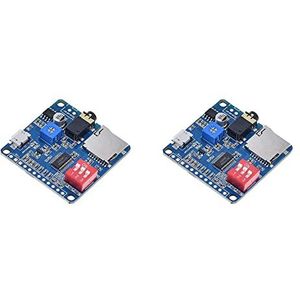Reinscer DY-SV5W spraakweergavemodule voor MP3-muziekspeler, spraakweergaveversterker, 5 W SD/TF-kaart, geïntegreerde UART I/O-trigger