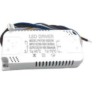 Led Constante Power Voeding Driver Downlight Plafondlamp Spotlight Gelijkrichter Driver 3w8w12w Transformer (Kleur: 36 50W dual color driver)