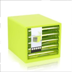 Bureau Archiefkast Leeromgeving Kantoorassistent Desktop Organiseren Rommelige Grondstoffen Puinhoop Bureau Plastic - 34cmX24cmX34cm (Color : Green)