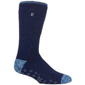 HEAT HOLDERS - Mens 2.3 Tog Fleece gevoerde indoor thermische Slipper sokken met handgrepen