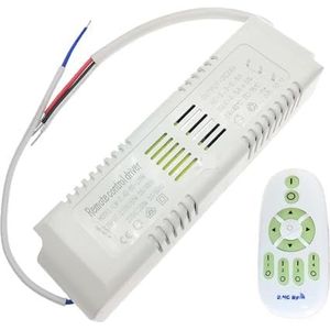 AC110V-220V 18W-108W-150W Uitgang 24V 2.4G Afstandsbediening LED-Driver Voeding Tweekleurige LED-Lichtbalk Dimmen en Kleurverandering (Kleur: 80-108W, Maat: AC 220V Met Afstandsbediening)