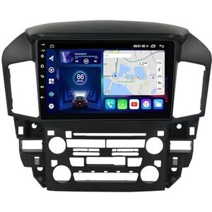 Android 14 autonavigatie in-dash autoradio-ontvanger voor Lexus RX300/Toyota Harrier 1997-2003 dubbel Din 9 inch touchscreen autoradio met satellietnavigatie Bluetooth handsfree RDS SWC(T1 8Core 8+128