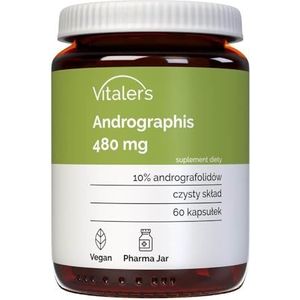 Vitaler's Andrographis - 480 mg - 60 Capsules - Veganistisch - 2 Maanden Suppletie