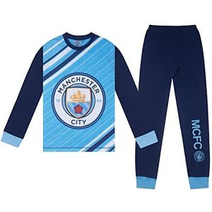 Manchester City - Jongens Pyjama - Hemelsblauw - Lange Mouwen - Officieel Voetbal