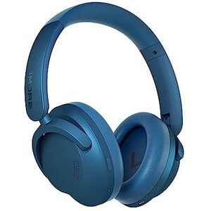 1MORE SonoFlow-hoofdtelefoon met ruisonderdrukking, actieve Bluetooth-hoofdtelefoon met ruisonderdrukking, 70 uur afspelen, LDAC Hi-Res draadloze audio, duidelijke oproepen, EQ (Blauw)