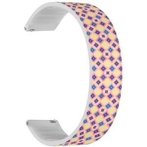 Solo Loop band compatibel met Garmin Forerunner 255/255 Music, 265, 745, Venu 2, Venu 3, Vivoactive 4 (Tribal Simple Print), quick-release 22 mm rekbare siliconen band, accessoire, Siliconen, Geen