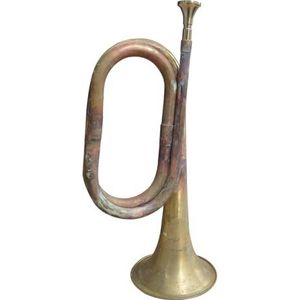 Antieke Charge Bugle Step Bugle Trompet Drum En Bugle Corps Charge Bugle