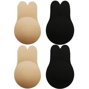 Cupid Pads Invisible Bra,Breast Lift Adhesive Bra,Silicone Sticky Bra Push Up Strapless Bra,Lift up Invisible Bra Plus Size,Nipple Covers for Women (L)