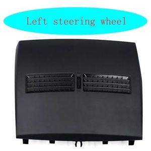 Dashboard LHD en RHD auto-finisher instrumentenpaneel, geschikt voor Nissan Tiida C11 2005-2011, auto-front-dashboard, middelste ventilatieuitlaat van de airconditioning (LHD Black)