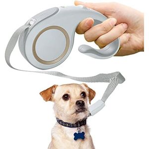 Oprolbare hondenriem,Looplijn voor huisdieren met antisliphandvat - Automatische intrekbare riem die niet in de knoop raakt met antisliphandvat Xiebro