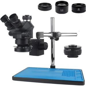 3.5X-100X Industriële Lab Simul Focal Verstelbare Stereo Trinoculaire Microscoop + 12MP 48MP 4K 2K 1080P HDMI USB Video Camera(3.5X-100X)