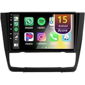 Android Radio voor BMW 1 Series E87 E81 E82 E88 2004-2011, 9 inch Touchscreen Autoradio met Wireless CarPlay Android Auto Bluetooth WIFI(A,4Core(1+32GB))