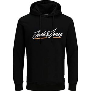 JACK & JONES heren hoodie, #74 Zwart, L