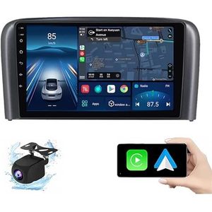 Android 14.0 2 Din Autoradio 9"" Touchscreen Auto Stereo voor Volvo S80 1998-2006 met Draadloze Carplay Android Auto GPS navigatie AHD Omgekeerd beeld Stuurwielbediening(P1(1G+32G))