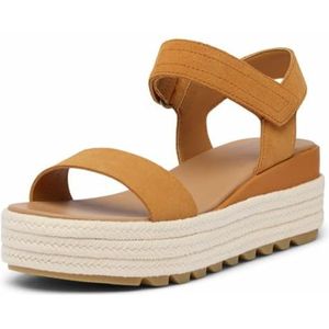Sorel Women's Cameron Flatform Sandal, Canyon Gold/Gum 16, 8