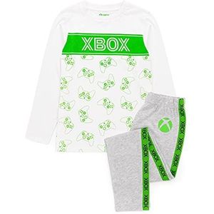 Xbox Pyjama's Meisjes Kinderen Wit Grijs T-shirt met lange mouwen & Leggings PJ' 10-11 jaar