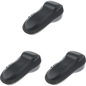 Rits Veiligheid Scheermes Reistas Draagtas Pouch voor Mannen Scheergereedschap Zwart, 3 Set (Diamant Zwart), 18cm, als beschrijving