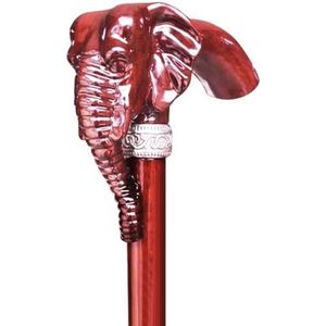 Wandelstokken, De Geluksbrenger met olifantenkop als wandelstok for ouderen, handgesneden houten wandelstok, verjaardag(78Cm(Use Height 149 150Cm))