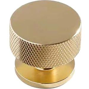 ORAMAI Gekartelde kastknop mat zwart aluminium keukenkastdeur kast lade trekt deurknop meubelbeslag (Color : Gold)