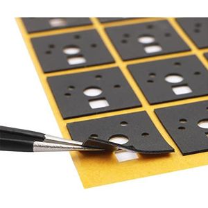 Mechanische toetsenbordschakelsticker, 120 stuks, geluidsdemper, geluidsreductie, isolatieschakelfolie, schakelstabilisator voor gaming-toetsenbord (PORON)