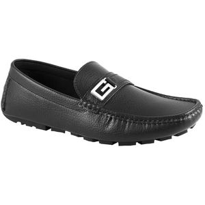 GUESS Alovo Driving Style Loafer voor heren, Zwart 001, 41.5 EU